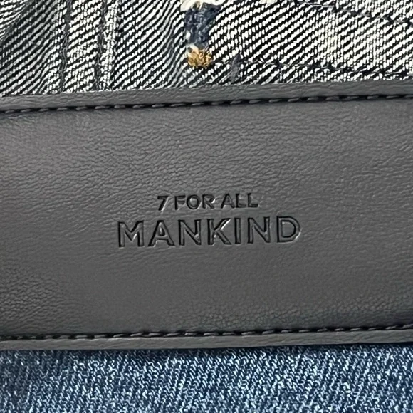 7 For All Mankind Logan Stovepipe High Waist Cropped Jeans - Relaxed Straight - Picture 7 of 8